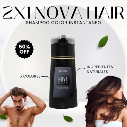 2X1 NovaHair Shampoo Tinte Instantáneo Styleofyou™